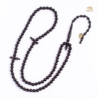 سبحة يسر (مرجان أسود) طبيعي 99 خرزة دائري