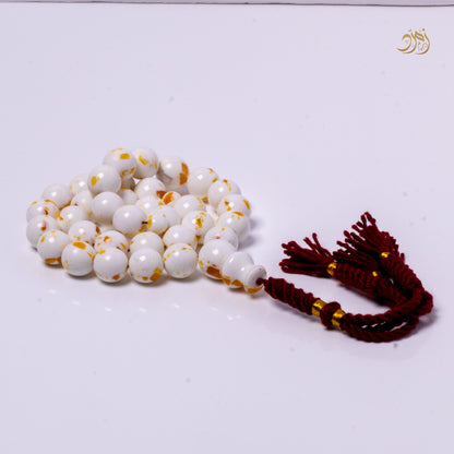سبحة مستكة قشطة وعسل كركوشة 33 خرزة دائري