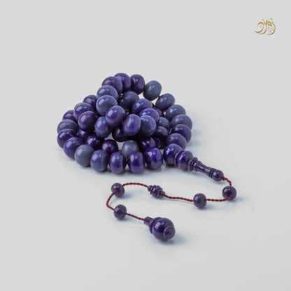 سبحة فاتوران صب جديد ازرق بلومون – 51 خرزة ذروي