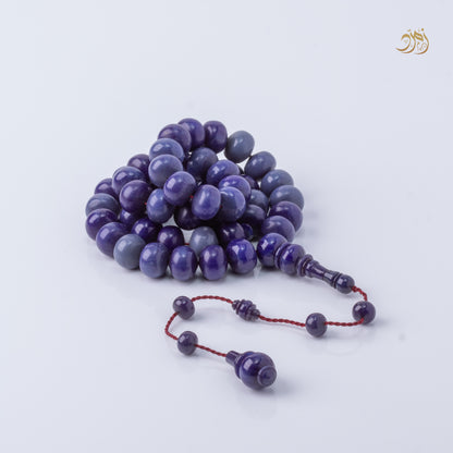 سبحة فاتوران صب جديد ازرق بلومون – 51 خرزة ذروي