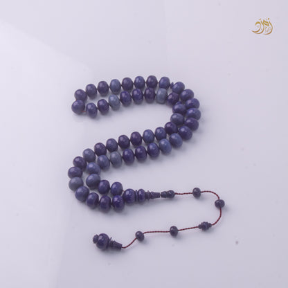 سبحة فاتوران صب جديد ازرق بلومون – 51 خرزة ذروي