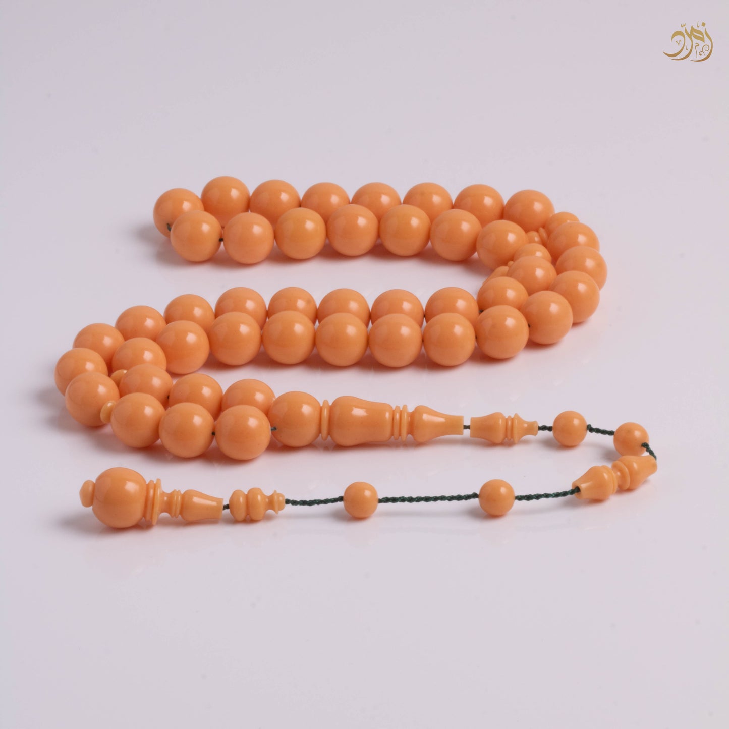 سبحة بكلايت "مشمشي" 45 خرزة دائري