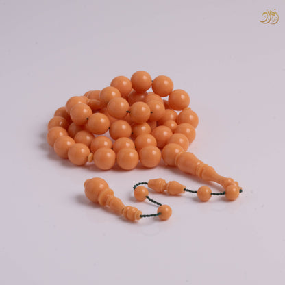 سبحة بكلايت "مشمشي" 45 خرزة دائري