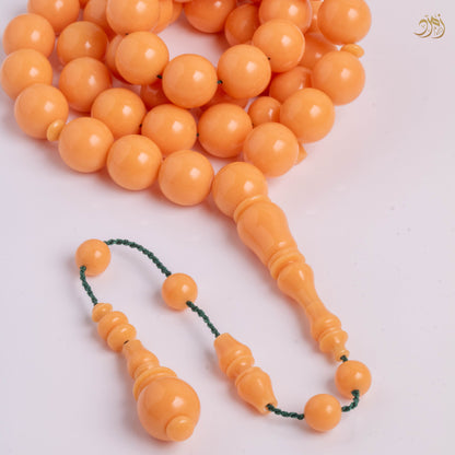 سبحة بكلايت "مشمشي" 45 خرزة دائري