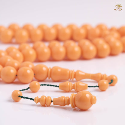 سبحة بكلايت "مشمشي" 45 خرزة دائري