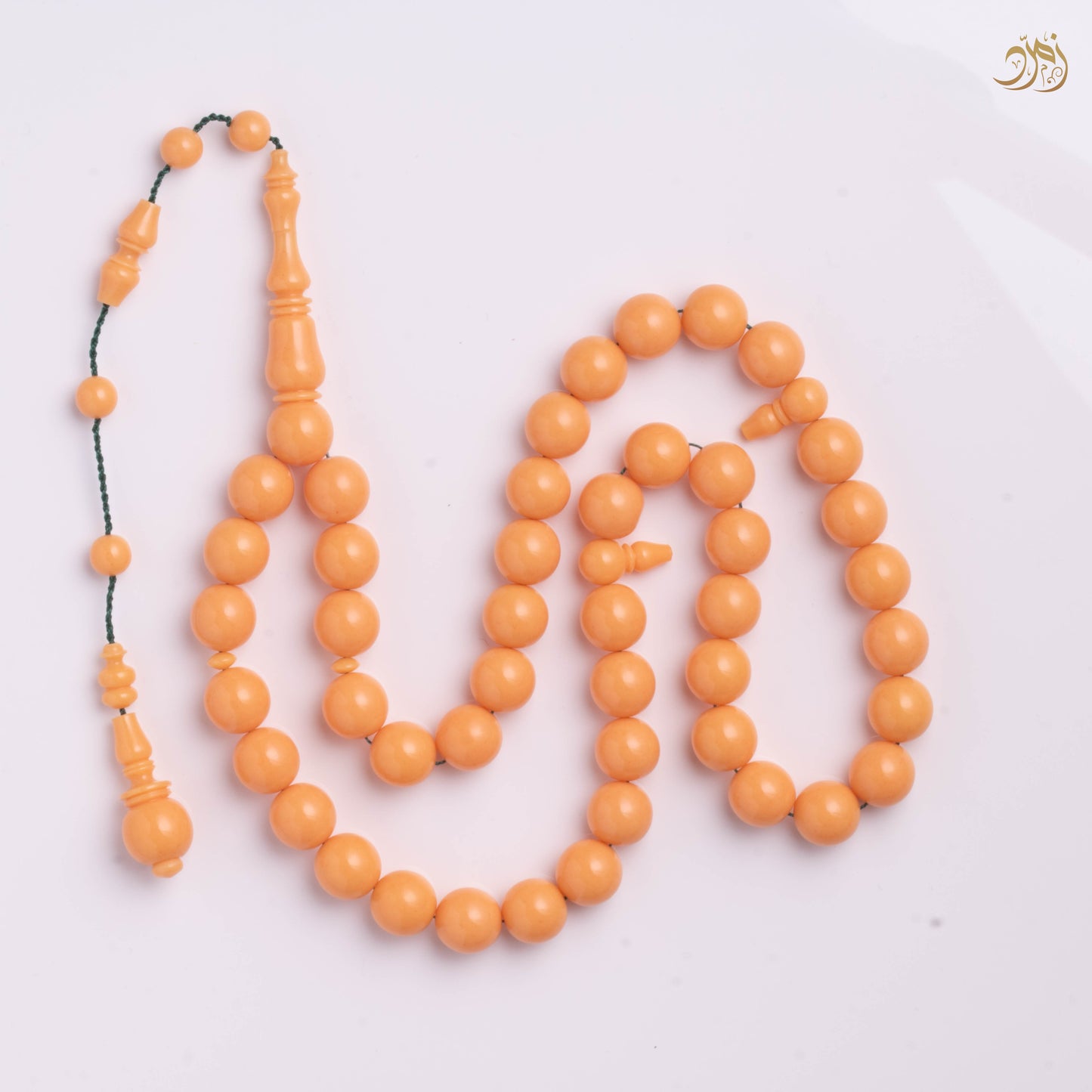 سبحة بكلايت "مشمشي" 45 خرزة دائري